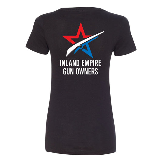 IEGO Logo Women's V-Neck Shirt - Black