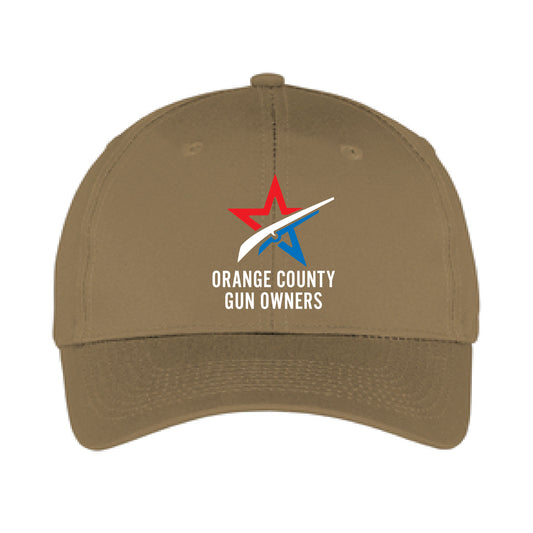 OCGO Logo Coyote Brown Adjustable Hat