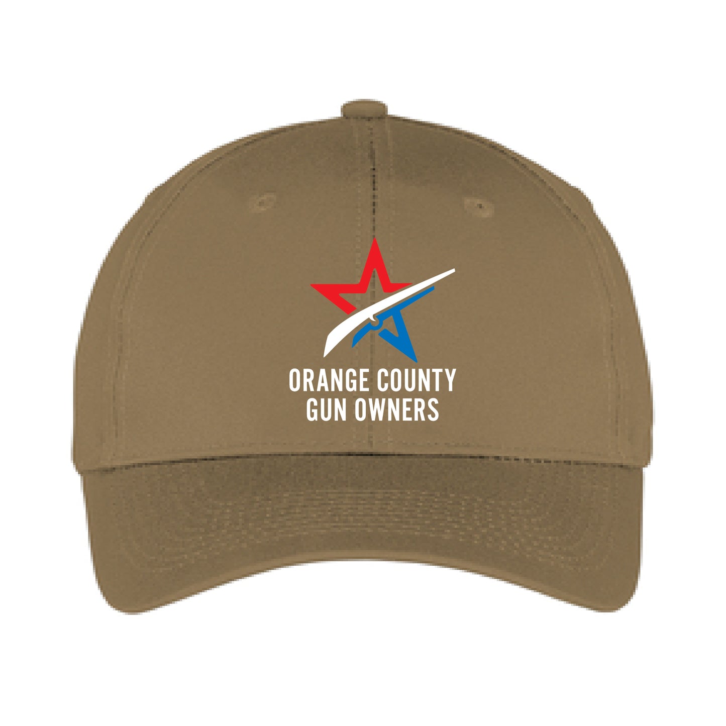 OCGO Logo Coyote Brown Adjustable Hat