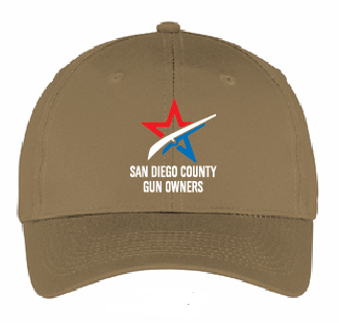 SDCGO Logo Coyote Brown Adjustable Hat